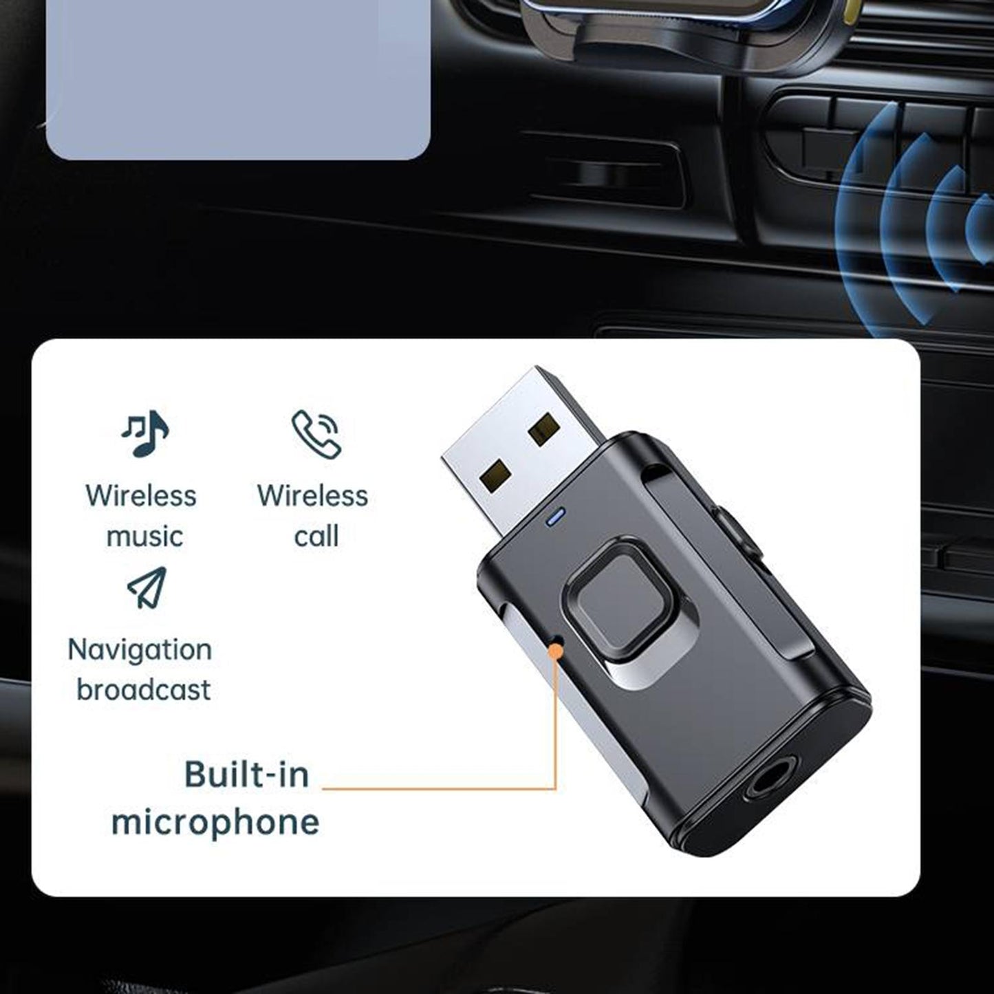 USB Bluetooth 5.0 Transmitter Receiver USB Bluetooth Adapter for TV Speakers