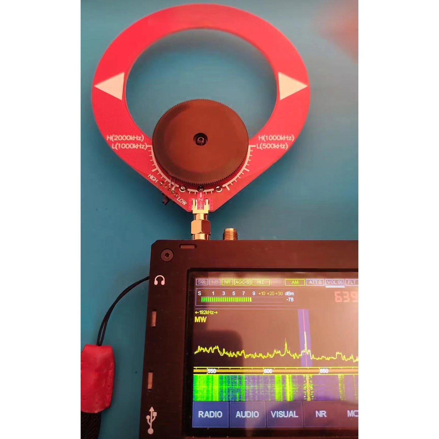 Loop Antenna Easy to Install Receiving Antenna for Rooftop Home Balcony Medium Wave