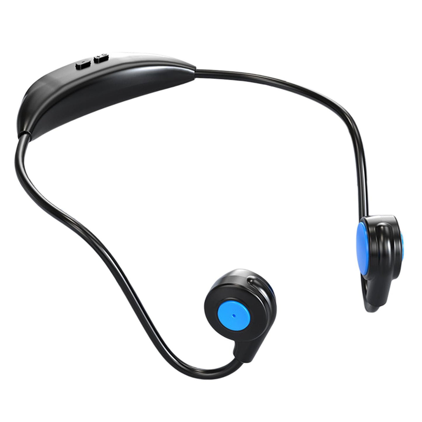 Bluetooth Headphones Ergonomic V5.3 Stereo Headset for Working Music Workout Black Blue