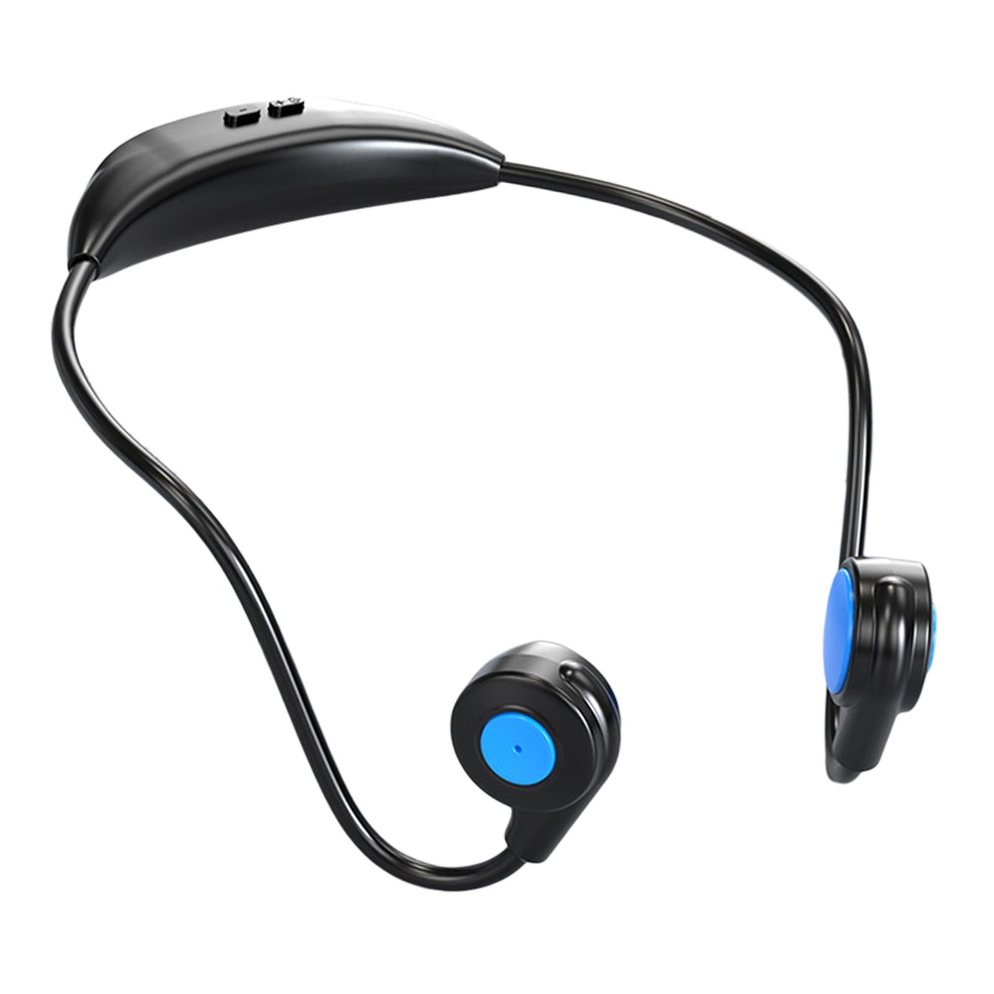 Bluetooth Headphones Ergonomic V5.3 Stereo Headset for Working Music Workout Black Blue