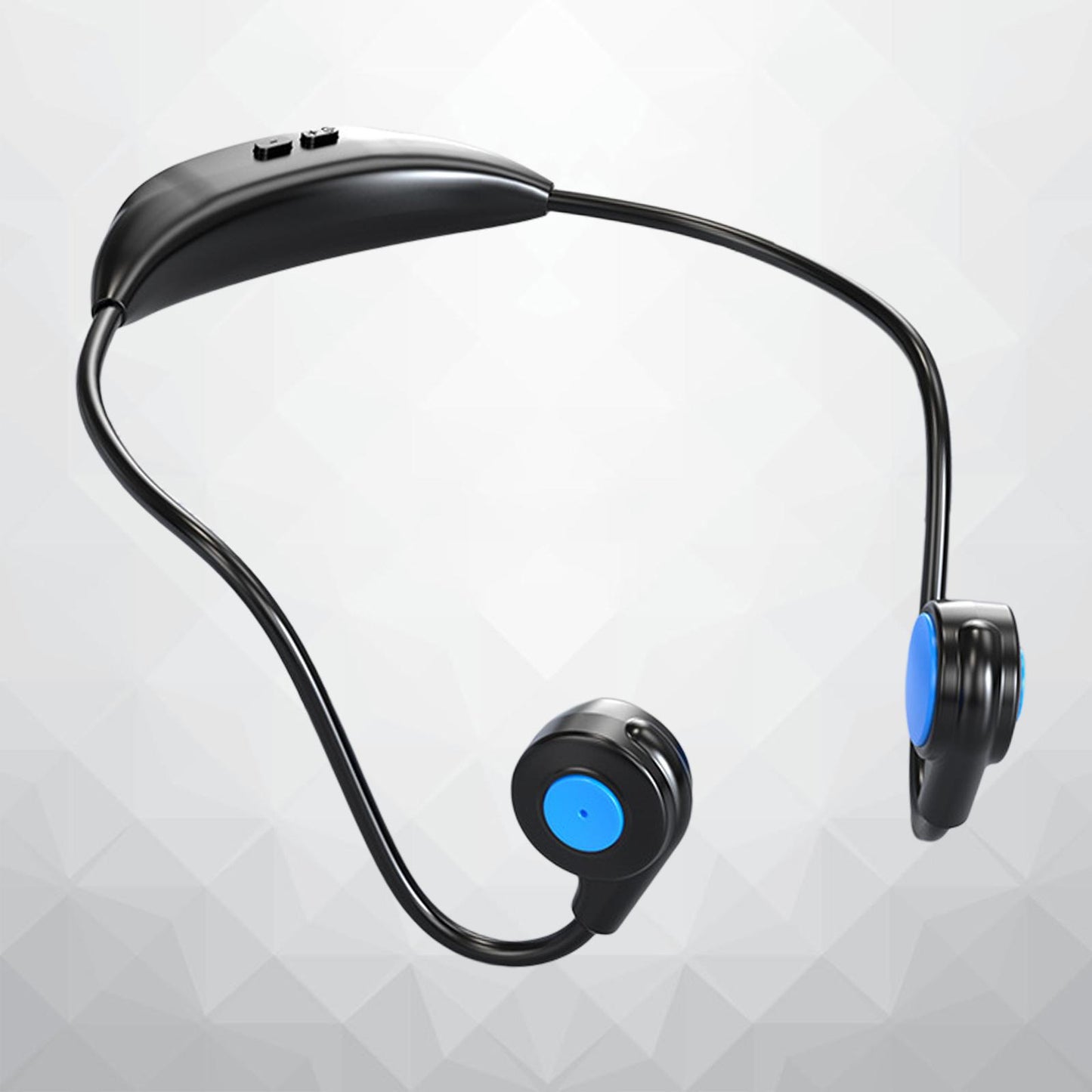 Bluetooth Headphones Ergonomic V5.3 Stereo Headset for Working Music Workout Black Blue