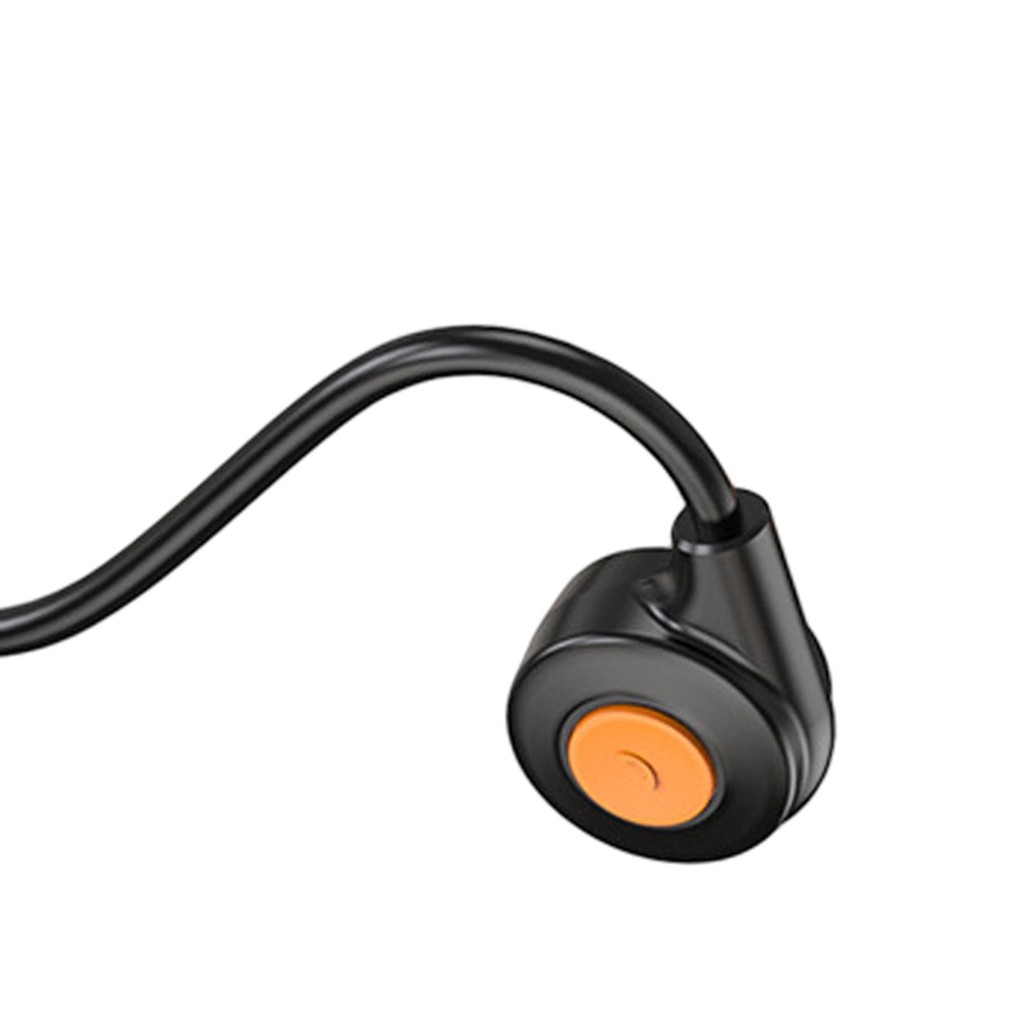 Bluetooth Headphones Ergonomic V5.3 Stereo Headset for Working Music Workout Black Orange