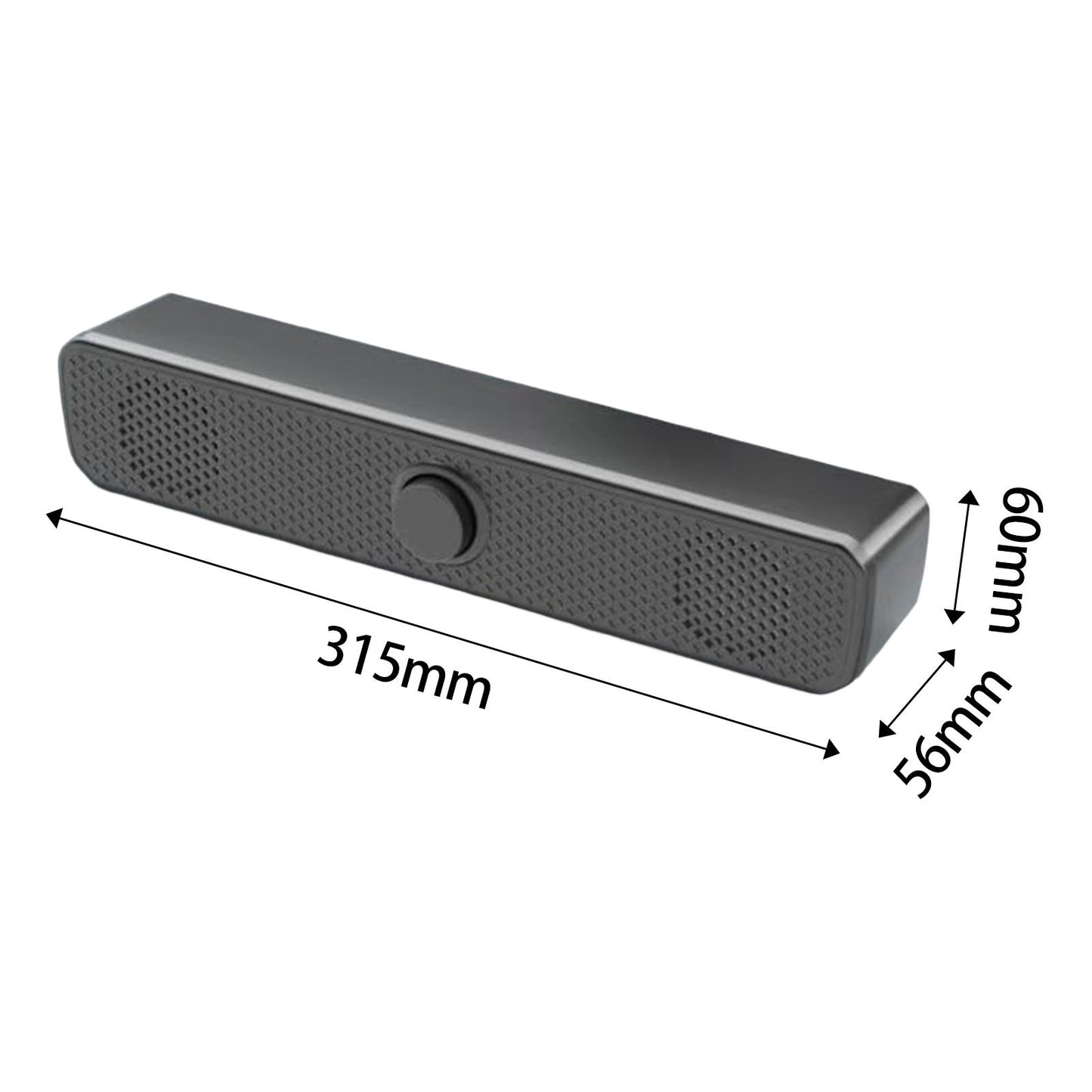 Wired PC Speakers Small Easy Setup Computer Sound Bar for Desktop Pcs Phones