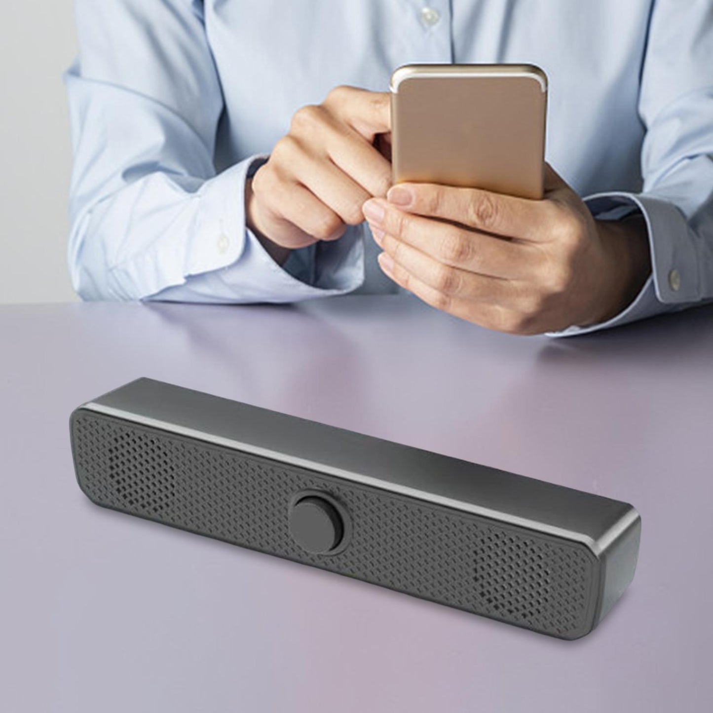 Wired PC Speakers Small Easy Setup Computer Sound Bar for Desktop Pcs Phones