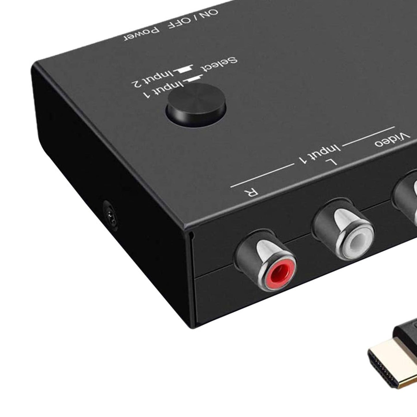 2 AV to HDMI Converter Composite Cvbs Audio Video Adapter for DVD Players TV