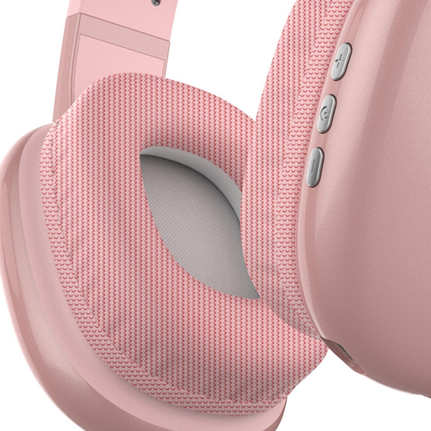 Gaming Headset AUX / TF Card Slot over Ear Headphones for Office sport work Pink