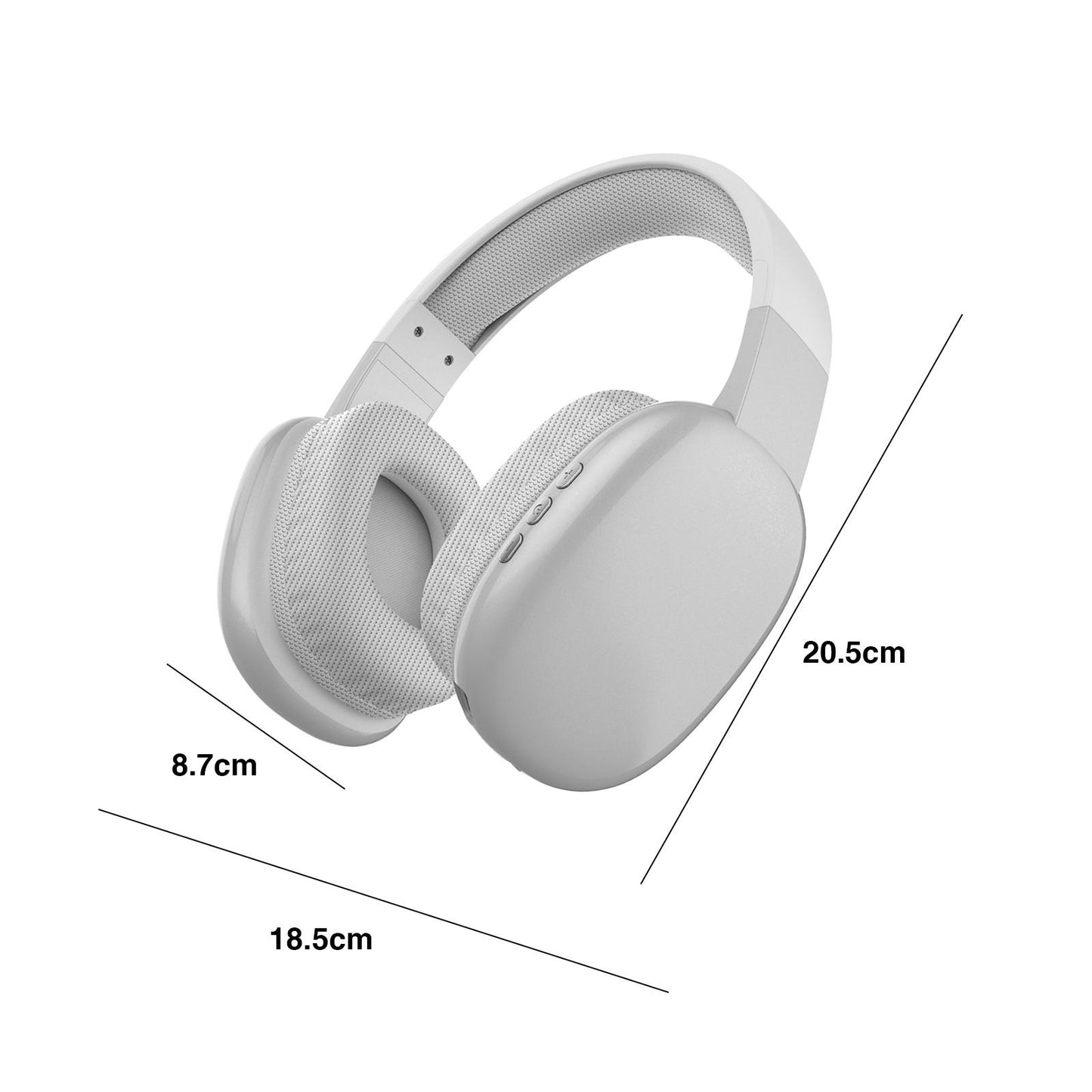 Gaming Headset AUX / TF Card Slot over Ear Headphones for Office sport work Silver