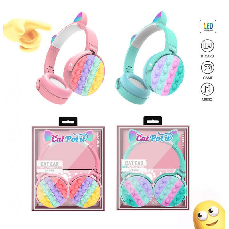 Cute Gaming Headset Comfortable Ear Pads over Ear Headphones for PC Computer Pink