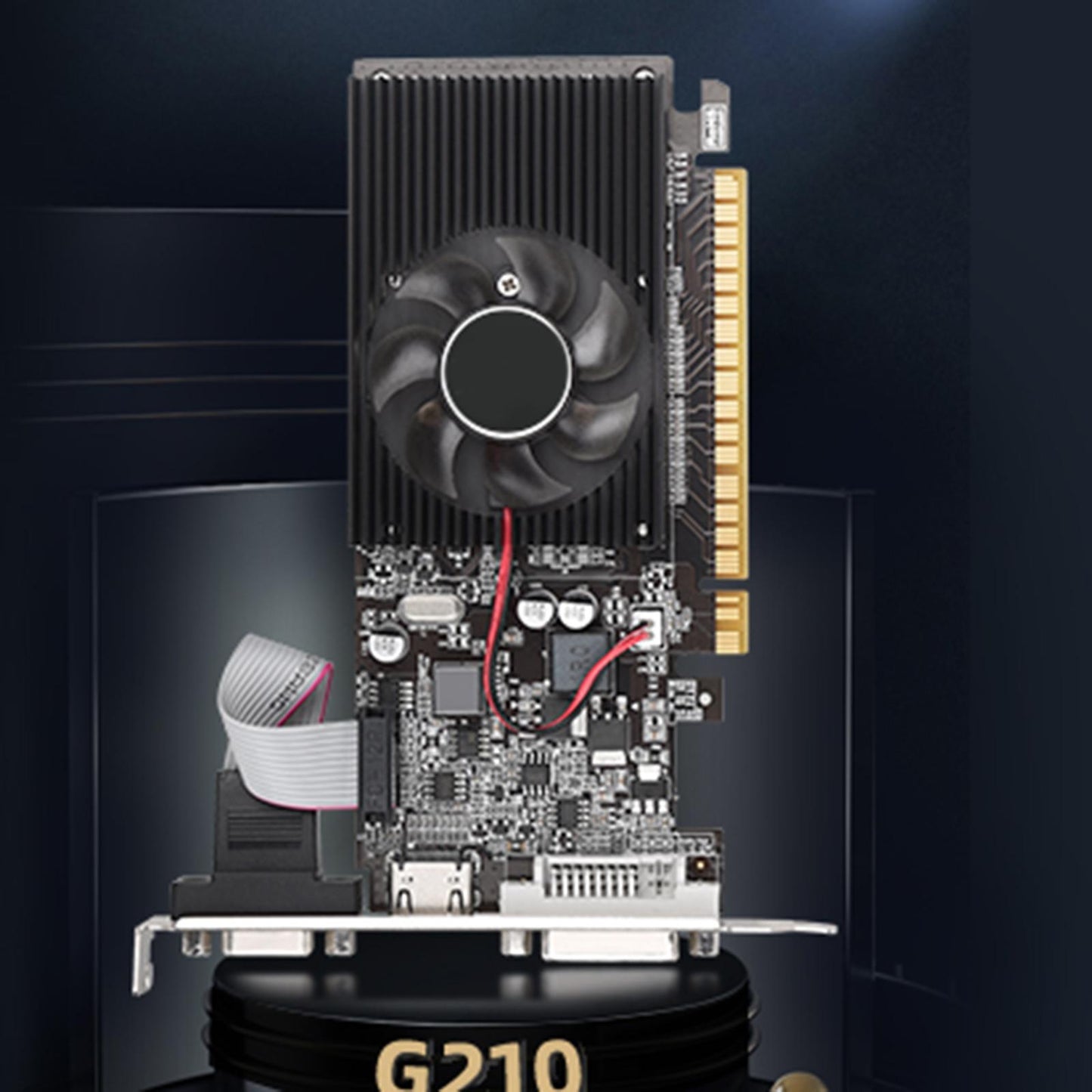 GT210 1G Gaming Graphics Card Low Profile for PC Gaming Computer Accessories