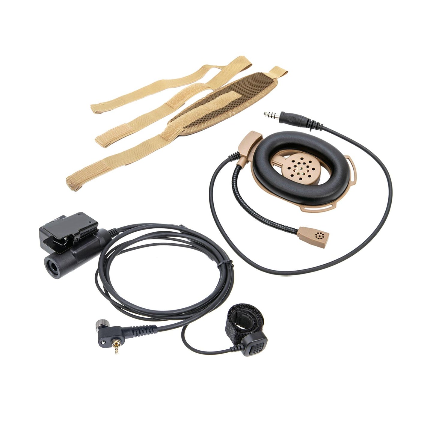 Walkie Talkie Headset Earpiece Finger Microphone for Mth850 Mth800 Mth650