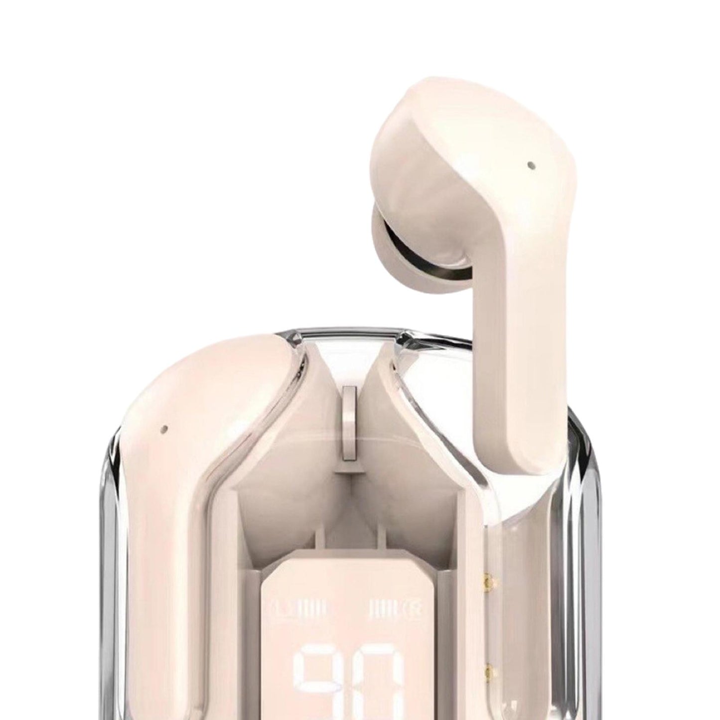 Wireless Earbuds LED Display Bluetooth Headphones for Running Office Fitness Pink