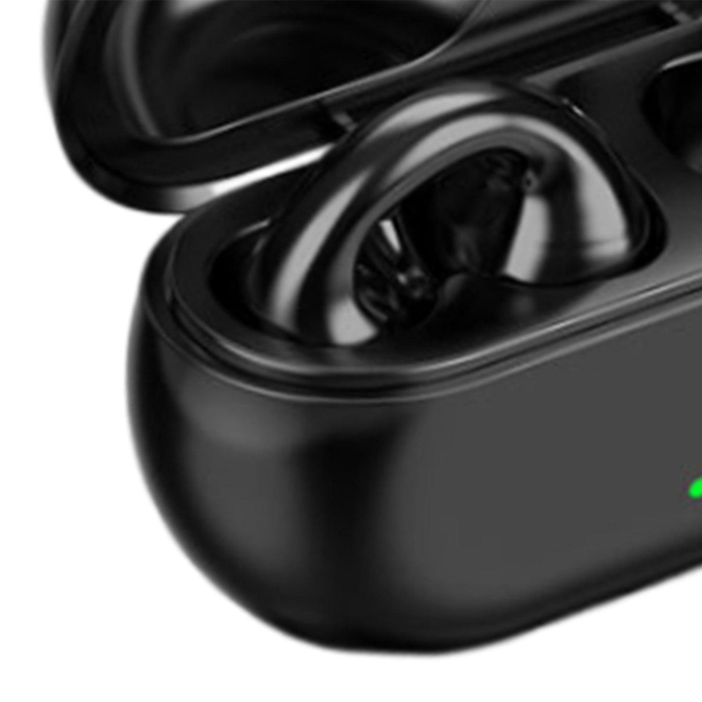 Air Conduction Headphones Rechargeable Sport Earphones for Games Cycling Gym BT12 Black