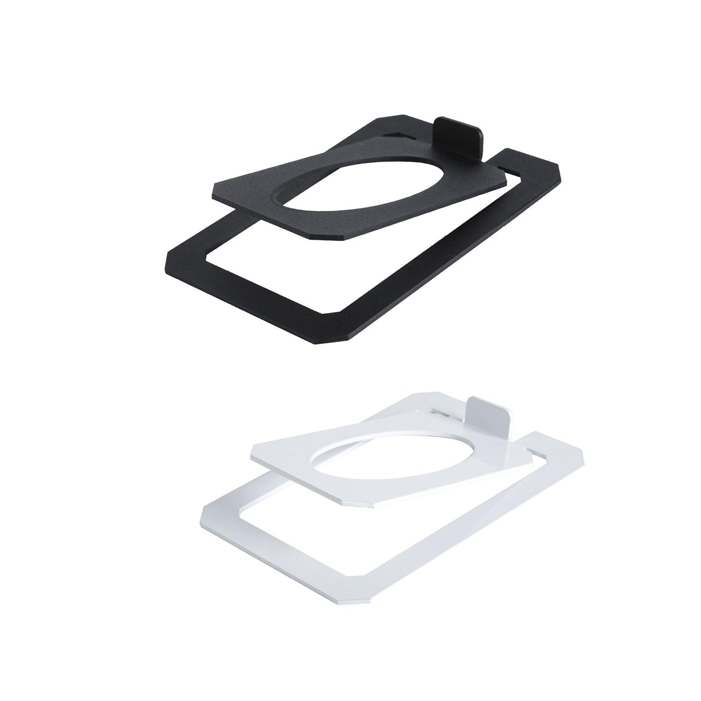 Desktop Speaker Stand Tilted External Riser for Bookshelf Computer Equipment black