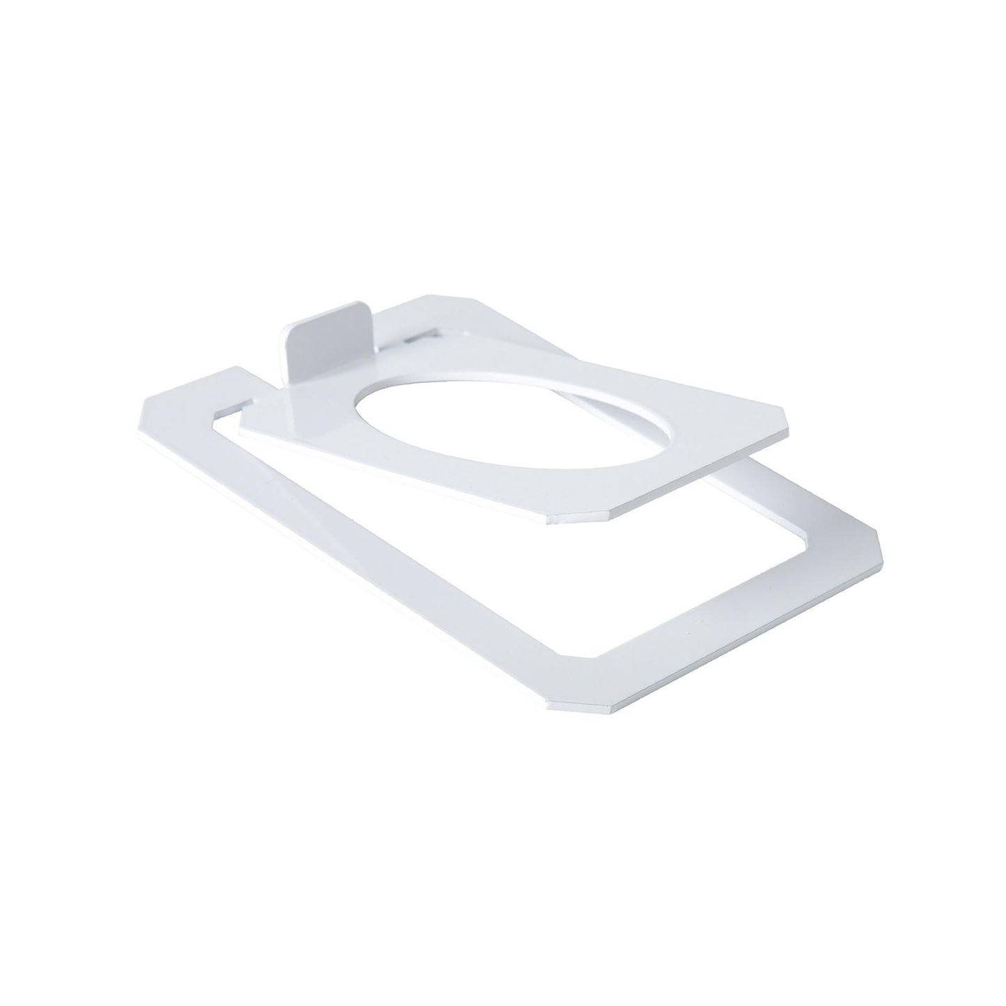 Desktop Speaker Stand Tilted External Riser for Bookshelf Computer Equipment white