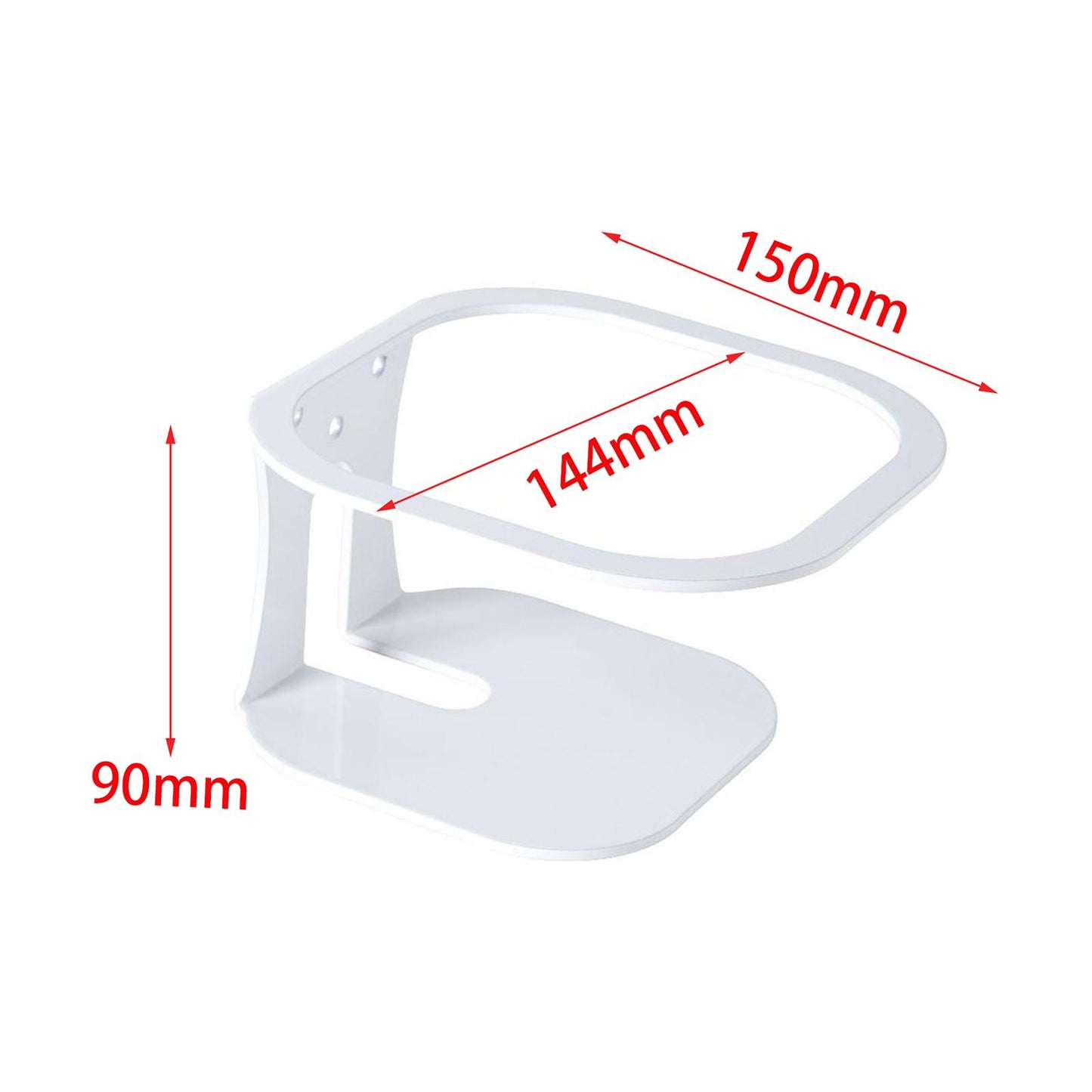 Speaker Wall Mount Durable Speaker Shelves for Office Living Room Study Room White