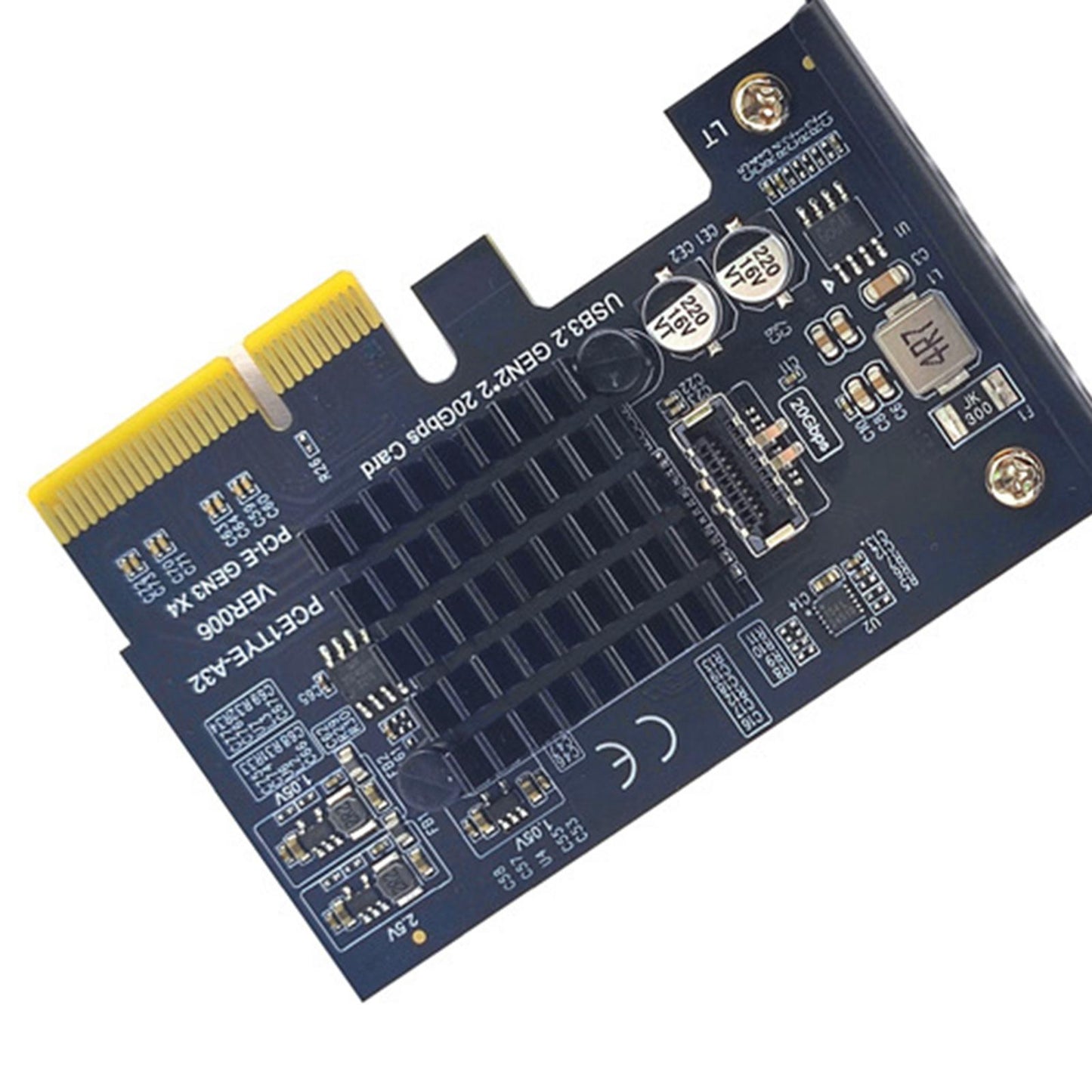USB3.2 Gen2x2 20Gbps Type E Pci-e 4x Expansion Card for PC Computer Desktop
