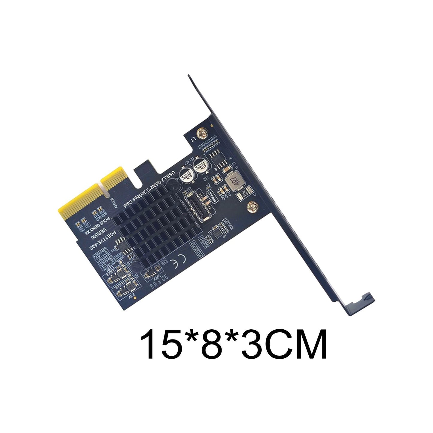 USB3.2 Gen2x2 20Gbps Type E Pci-e 4x Expansion Card for PC Computer Desktop