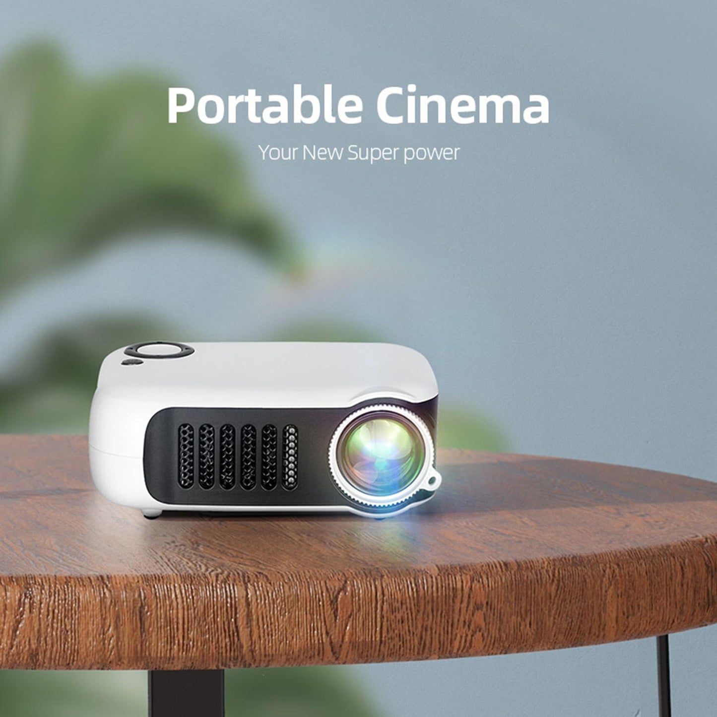 Portable Mini Video Projector Movie Projector USB EU 220V Plug for Kids Gift