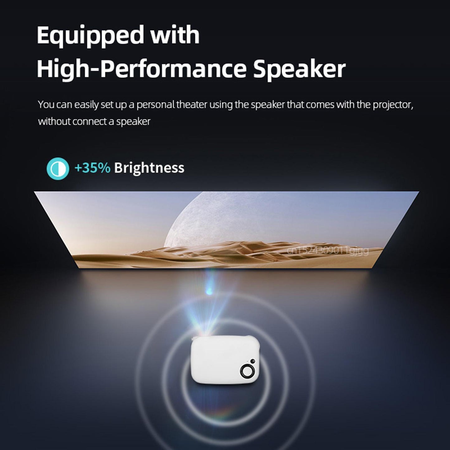 Portable Mini Video Projector Movie Projector USB EU 220V Plug for Kids Gift