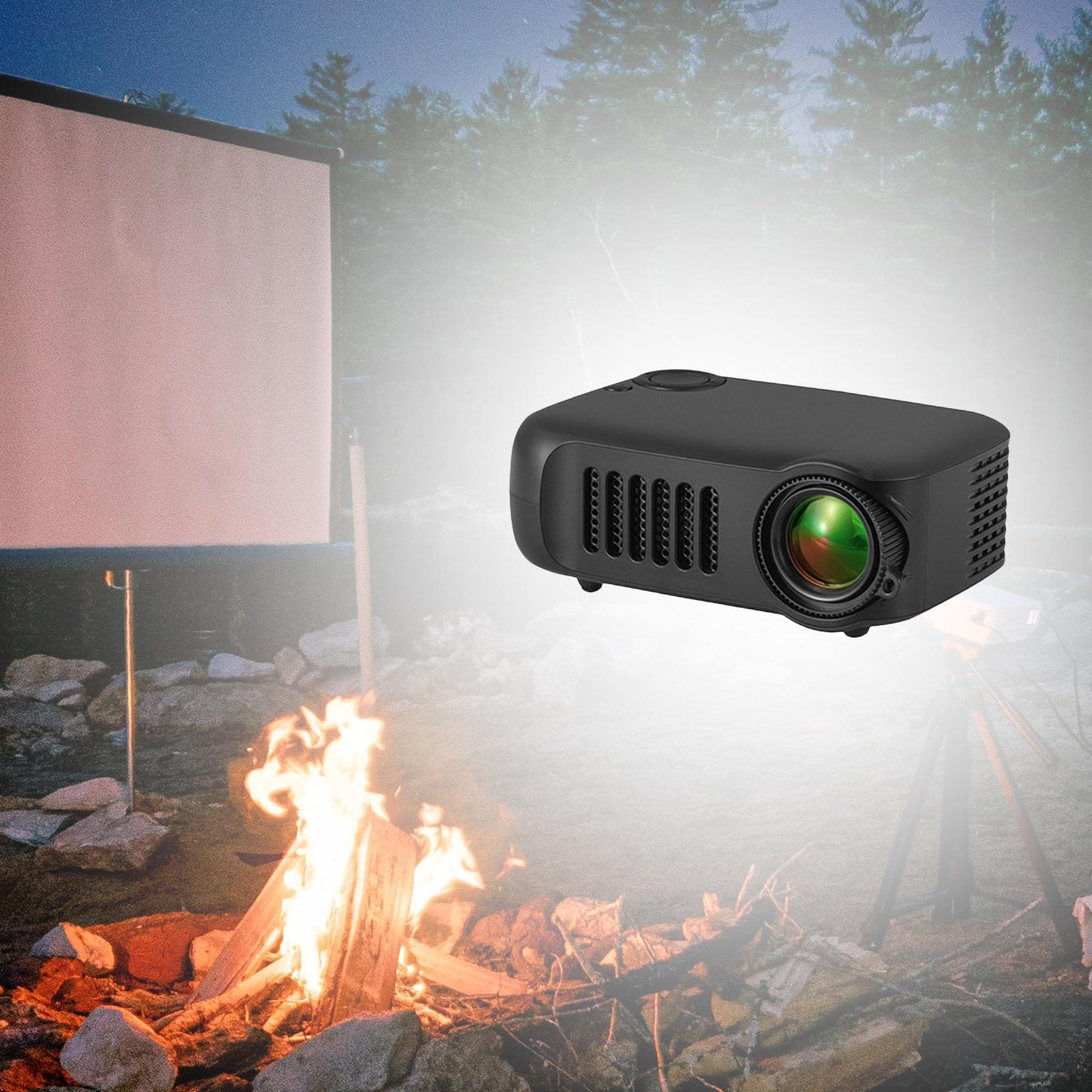 Portable Mini Video Projector Movie Projector USB EU 220V Plug for Kids Gift