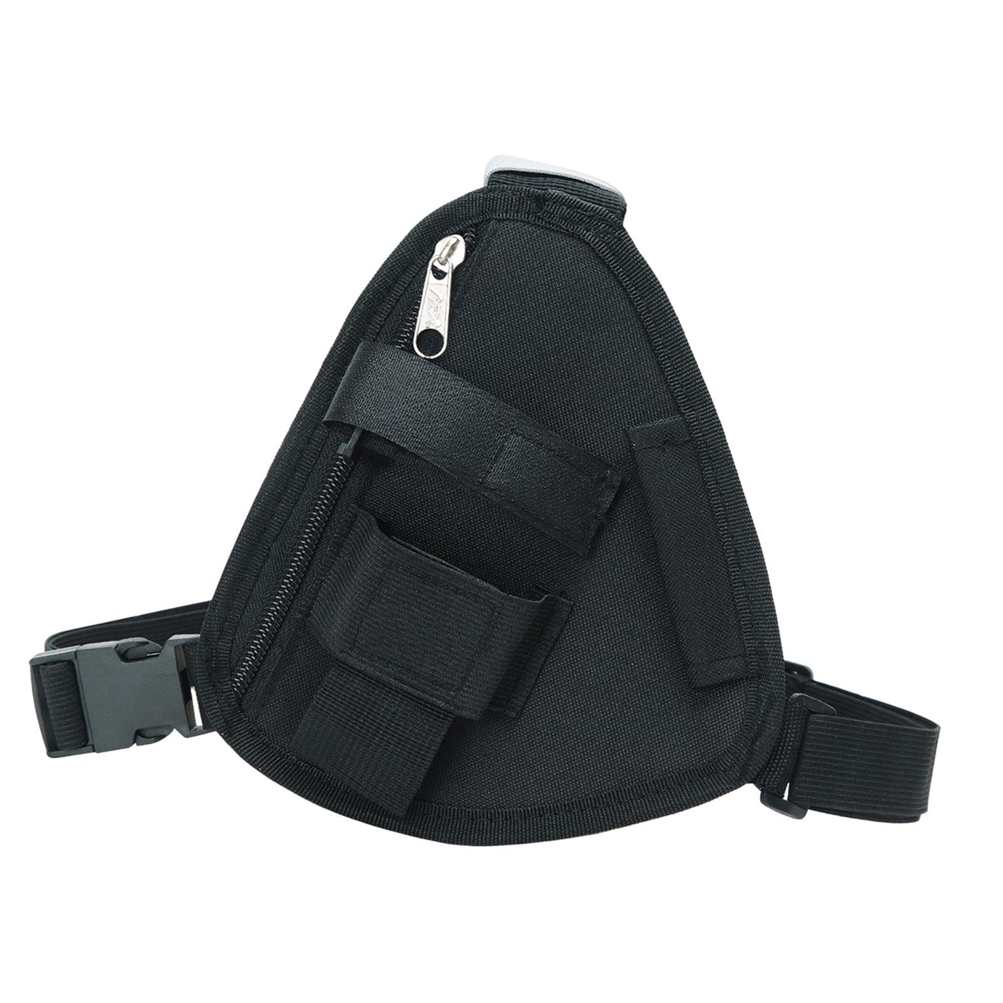 Two Way Radio Chest Pack Two Way Radio Pouch for Construction Sites Climbing Black