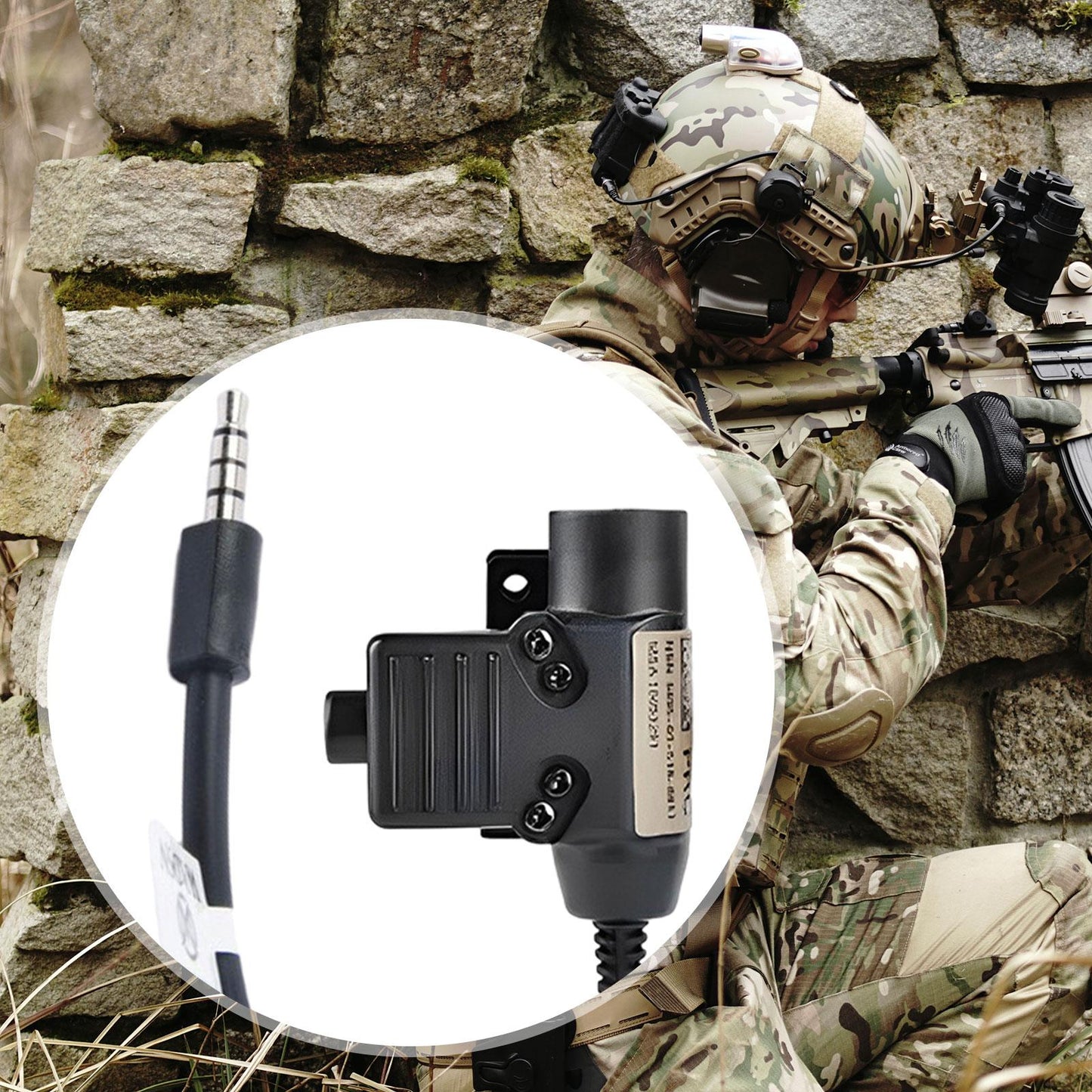 U94 PTT System Adapter with 3.5mm Audio Jack for Android Phones Laptops