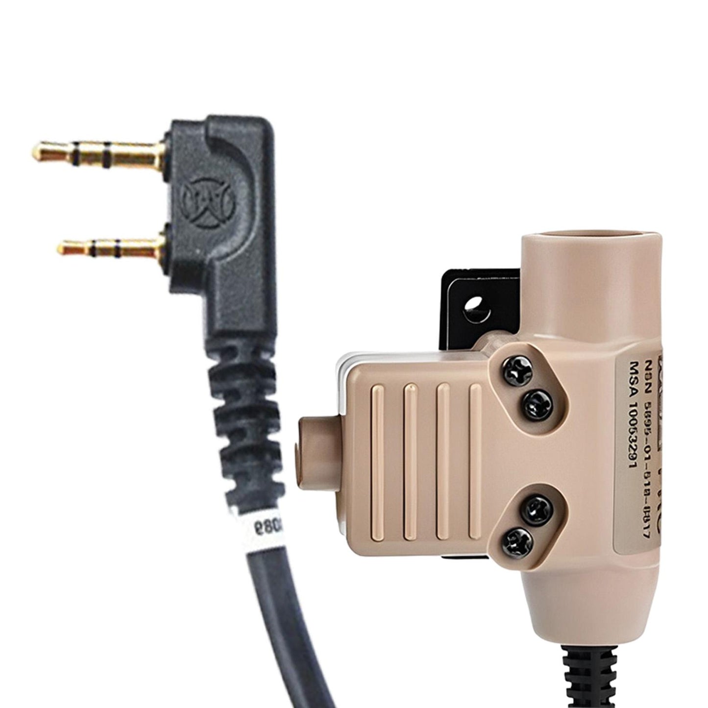 U94 PTT Headset Adapter High Performance Parts for Kenwood Interface Khaki