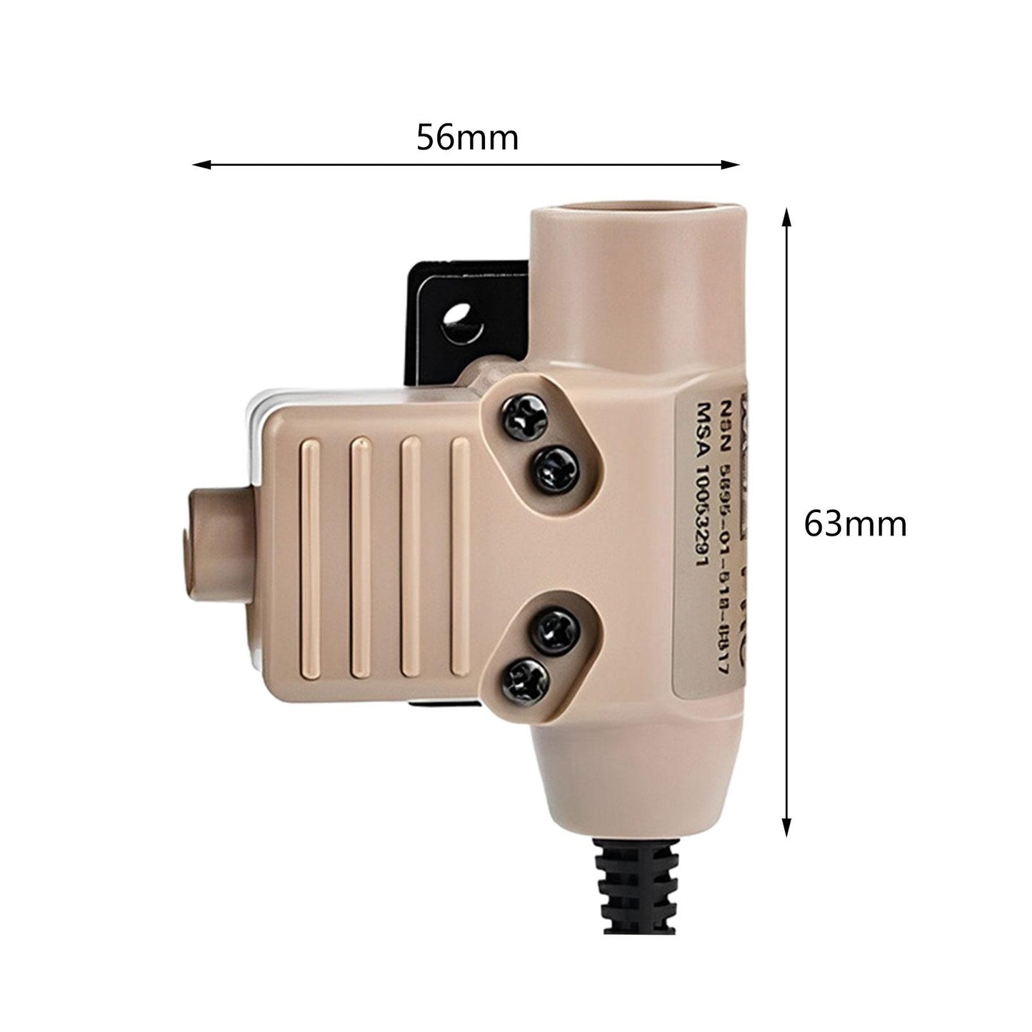 U94 PTT Headset Adapter High Performance Parts for Kenwood Interface Khaki