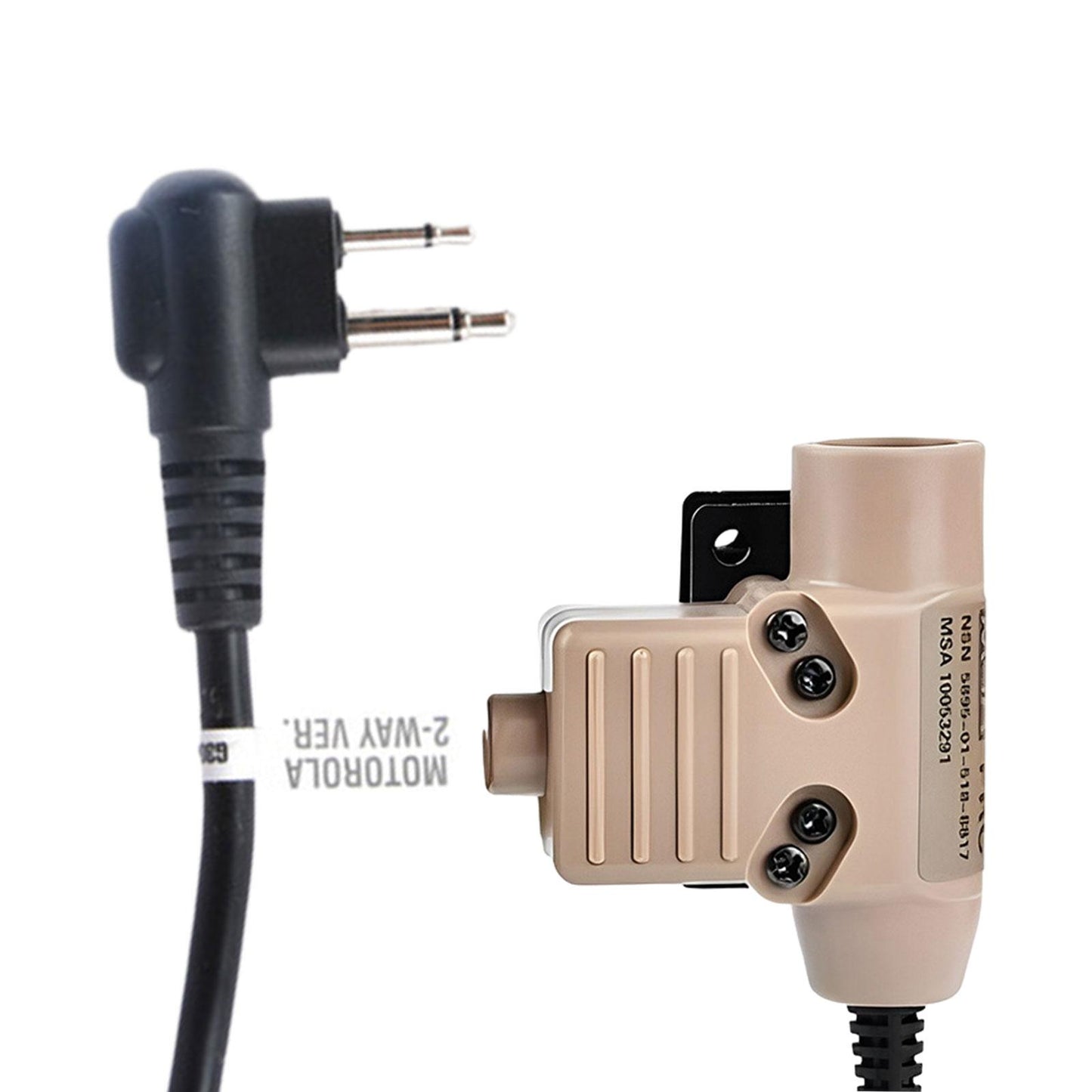 U94 PTT Adapter High Performance Parts for Motorola M2 Khaki