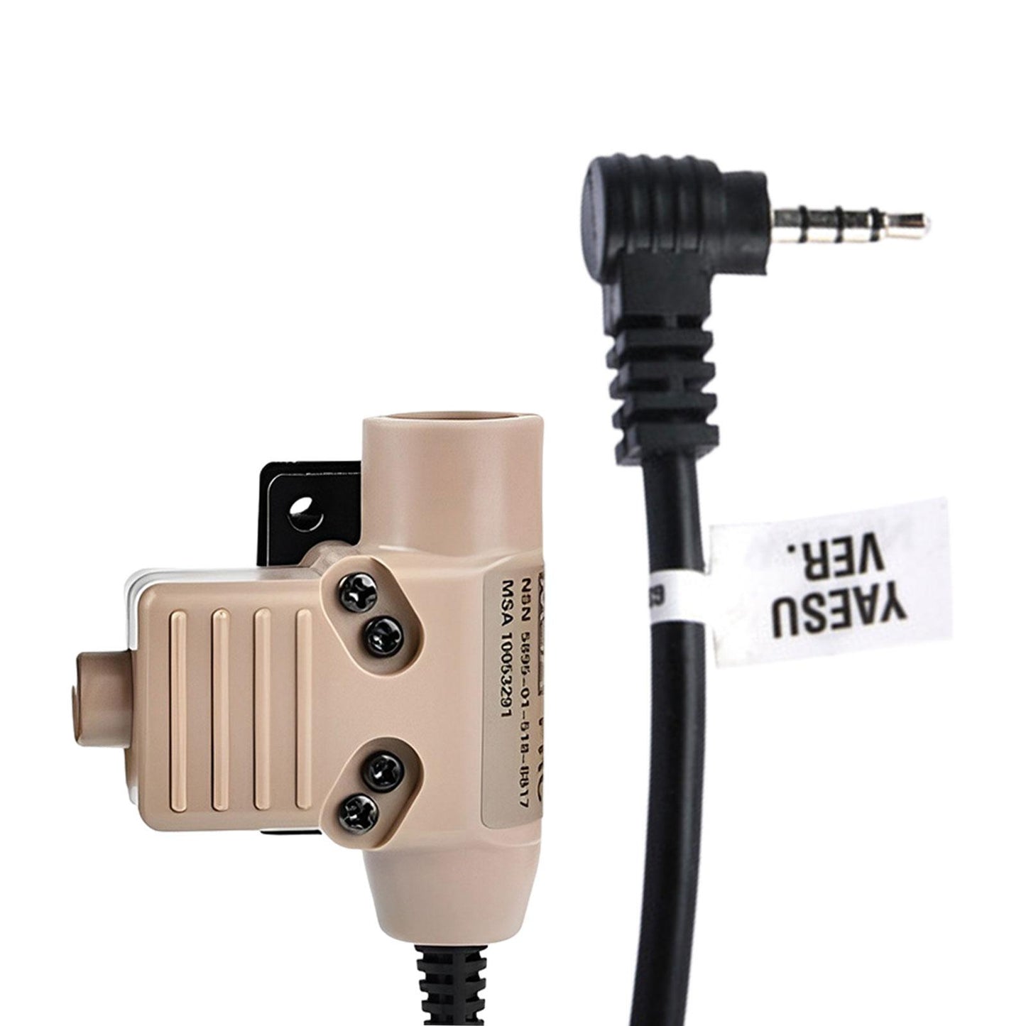 U94 PTT Adapter High Performance Parts for Yaesu Single Plug Khaki