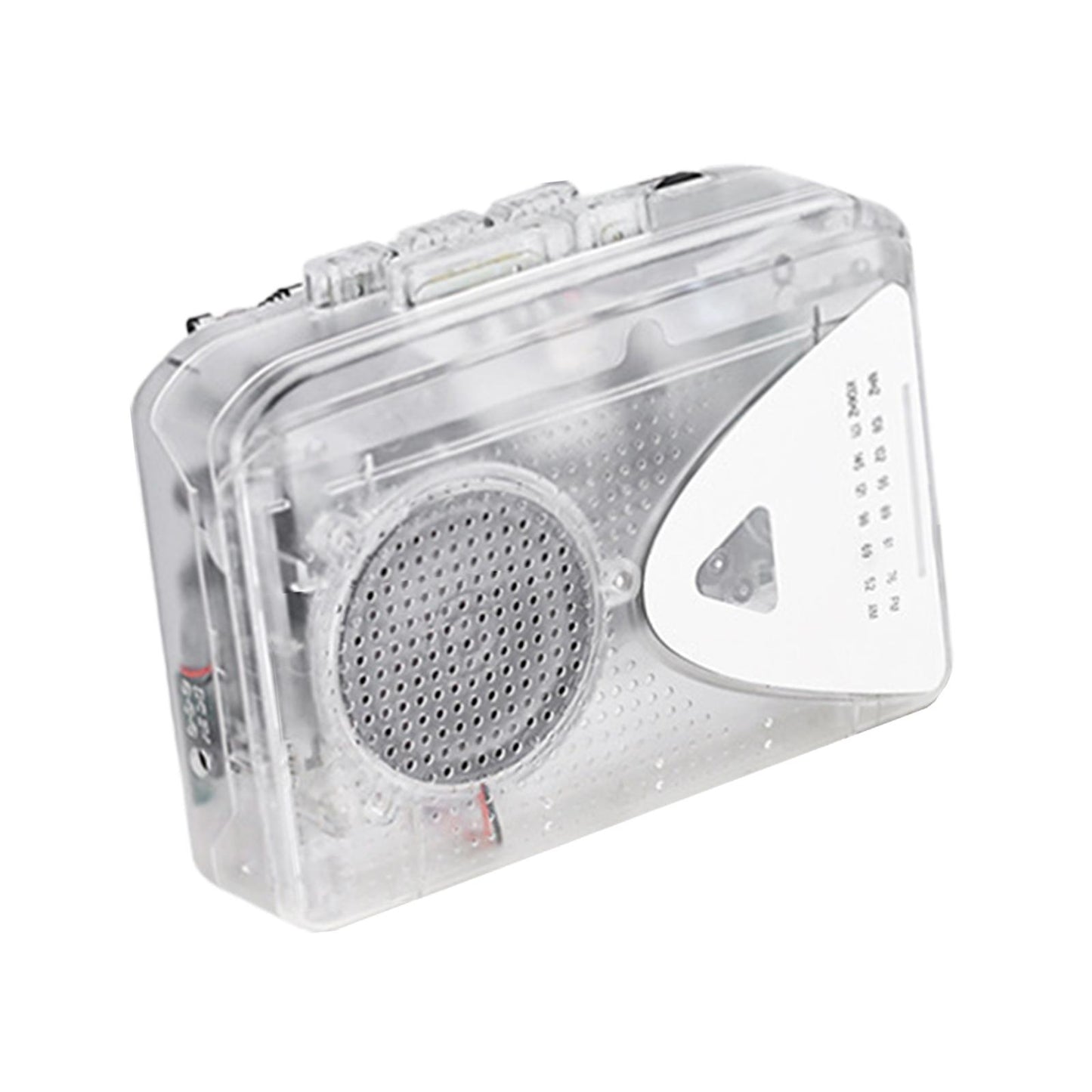 Cassette Player Portable Easy to Use with Headphones Transparent AM FM Radio