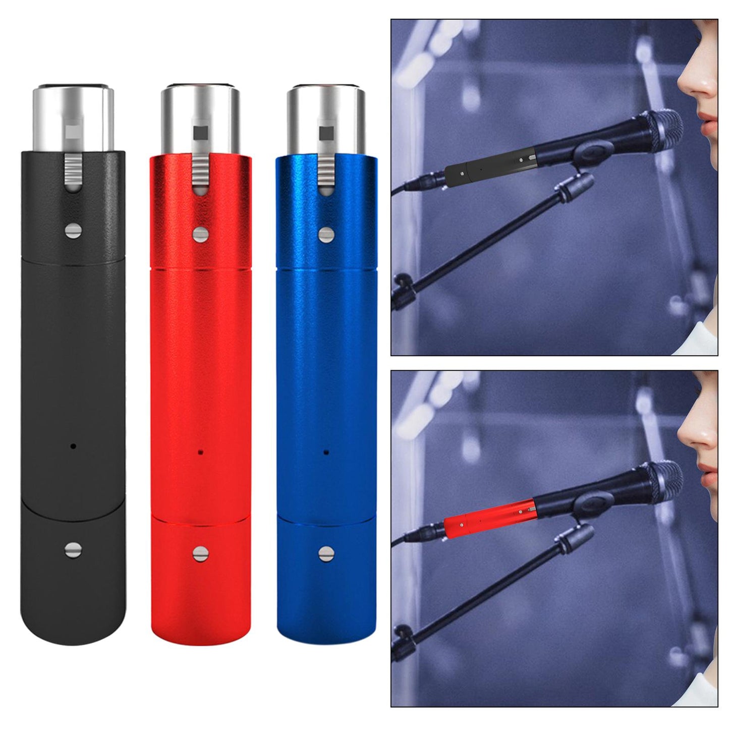 Dynamic Microphone Amplifier Low Noise for Recording Singing black