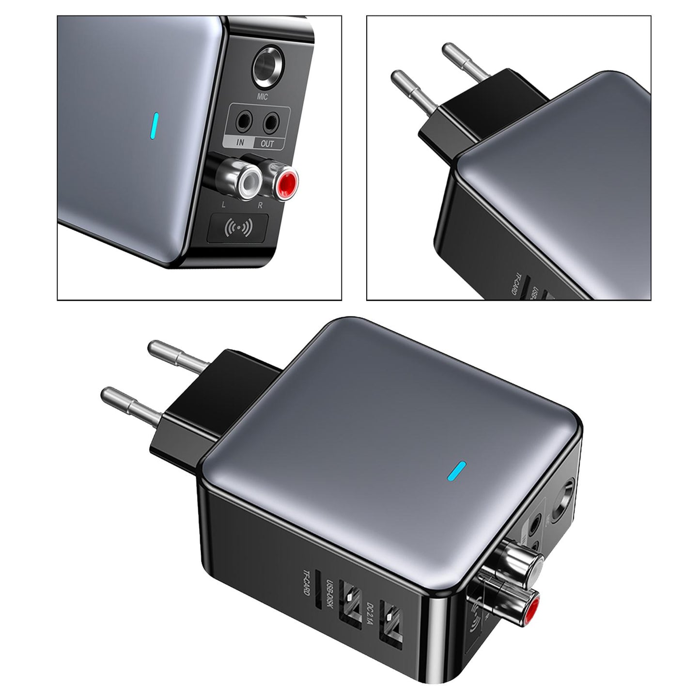 Audio Transmitter Receiver Wireless Audio Adapter for Headphones PC Speakers