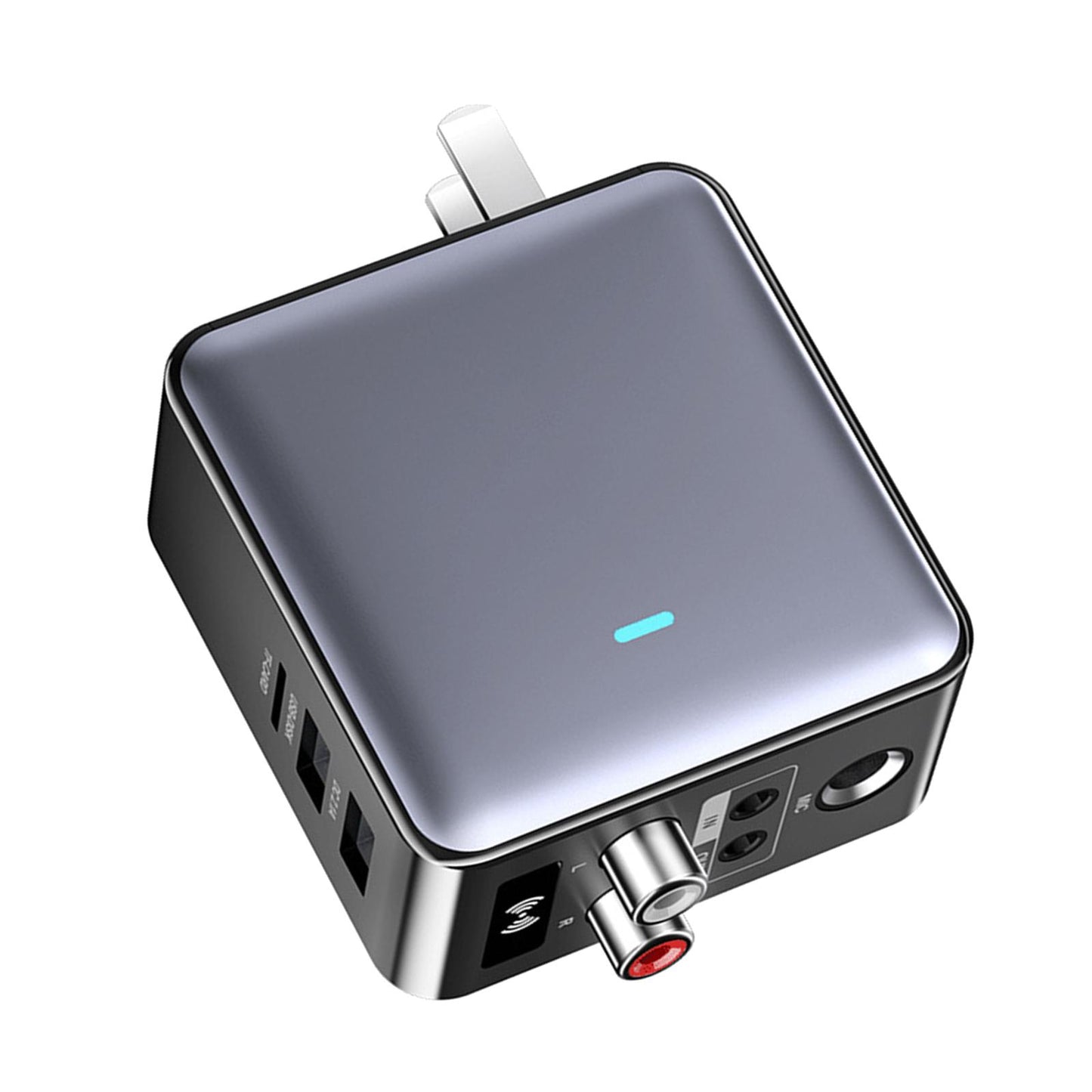 Wireless Audio Transmitter Receiver 5.3 5V 2.1A 3.5mm AUX Jack for Car PC US