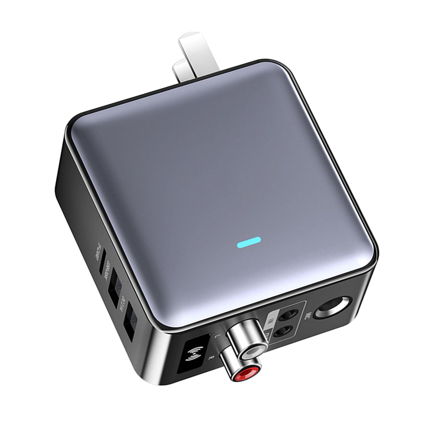 Wireless Audio Transmitter Receiver 5.3 5V 2.1A 3.5mm AUX Jack for Car PC US