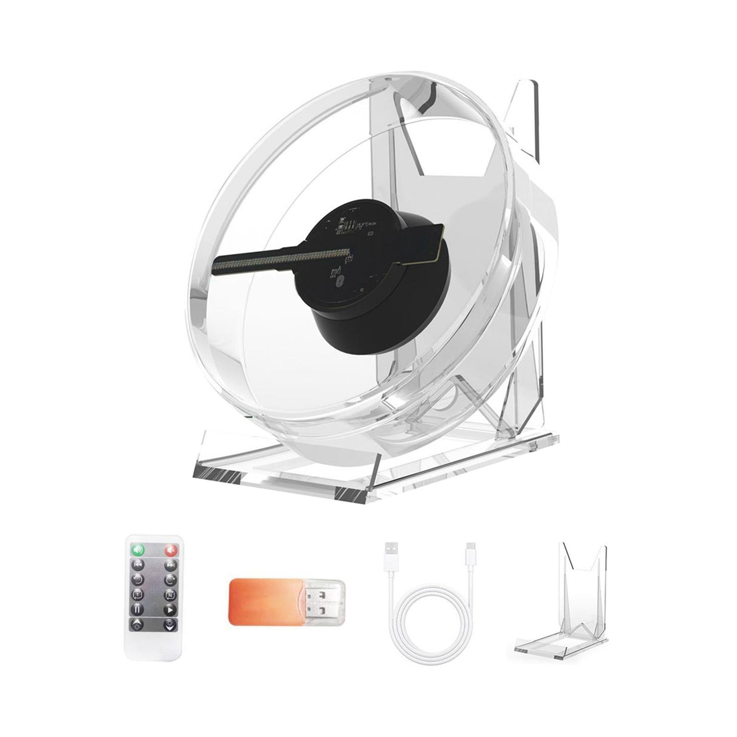 3D Holographic Projection Fan Advertise Display for Business Store Exhibition