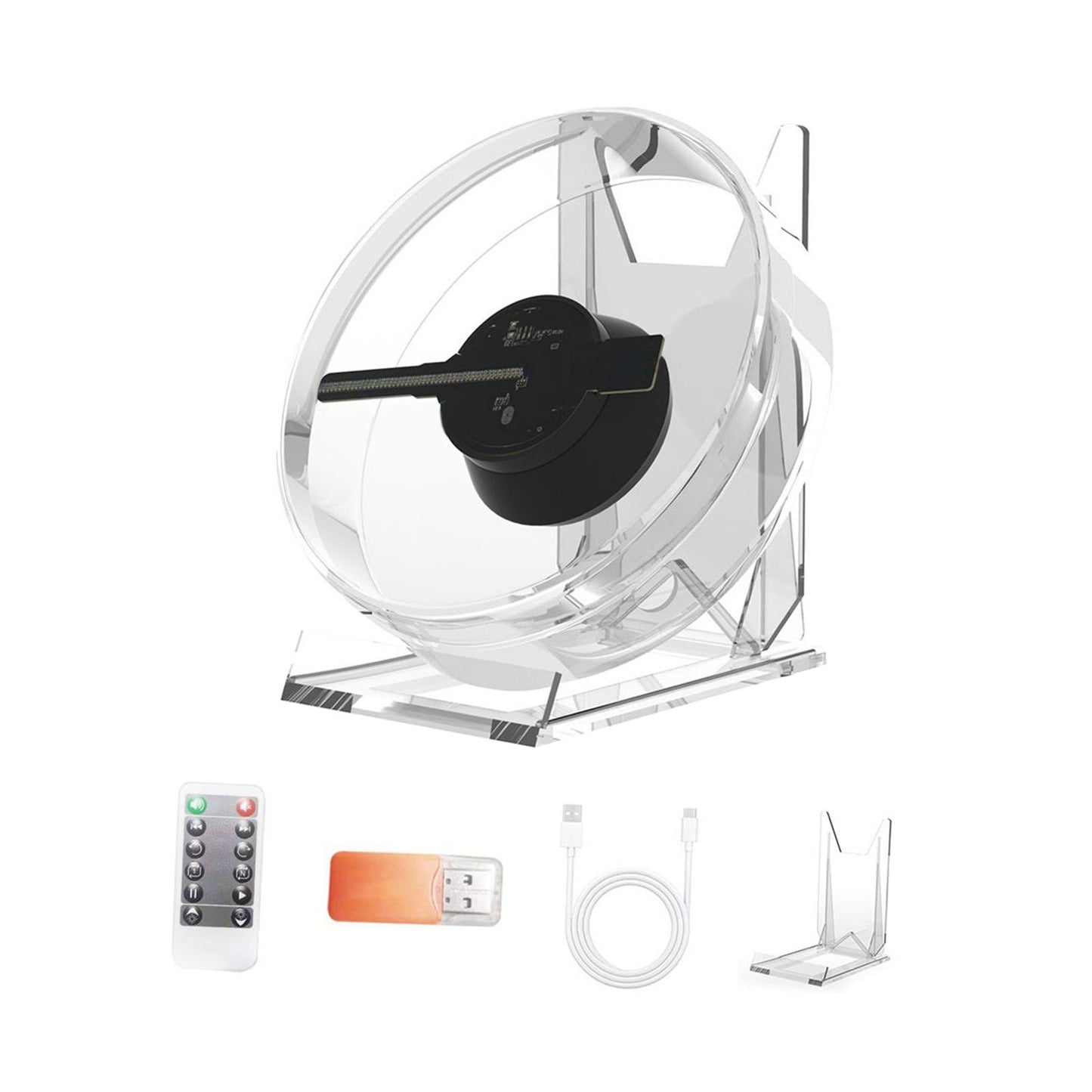 3D Holographic Projection Fan Advertise Display for Business Store Exhibition