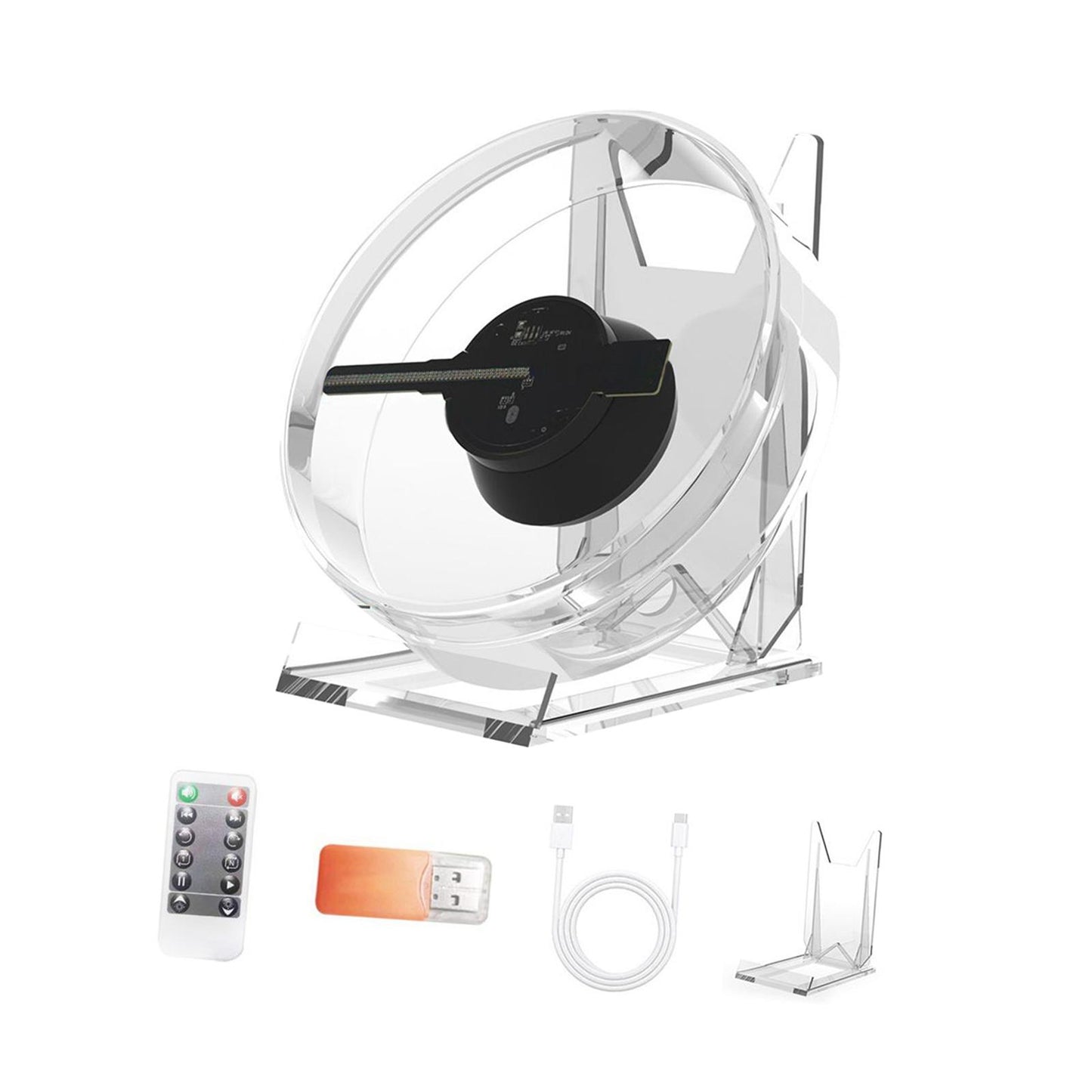 3D Holographic Projection Fan Advertise Display for Business Store Exhibition