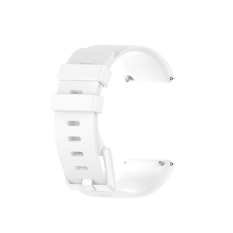 Silicone Watch Band Strap for Fitbit Versa 2/Versa Lite - White / Size: L