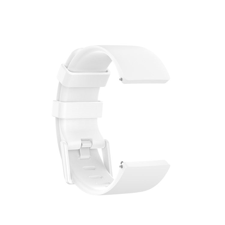 Silicone Watch Band Strap for Fitbit Versa 2/Versa Lite - White / Size: L