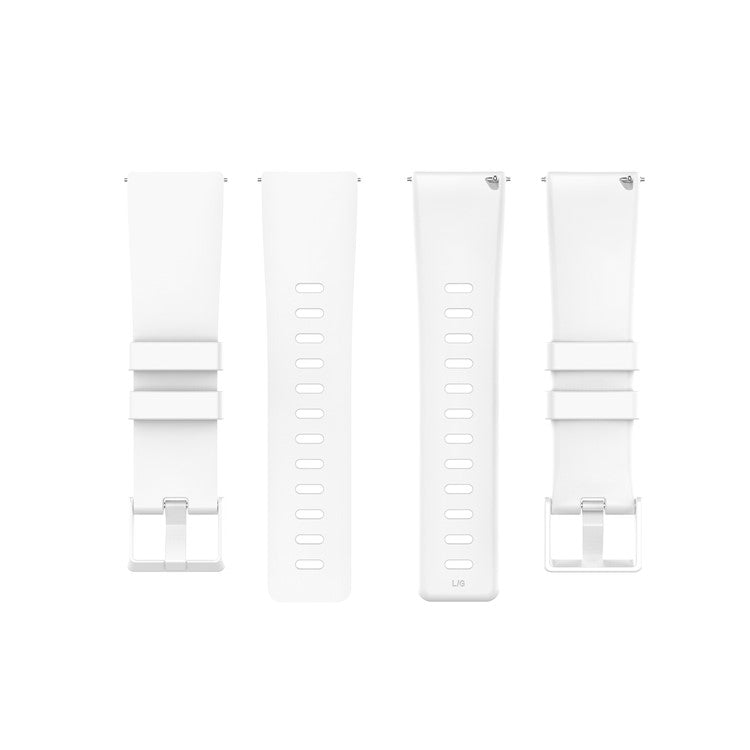 Silicone Watch Band Strap for Fitbit Versa 2/Versa Lite - White / Size: L