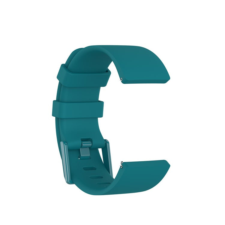 Silicone Watch Band Strap for Fitbit Versa 2/Versa Lite - Dark Green / Size: L