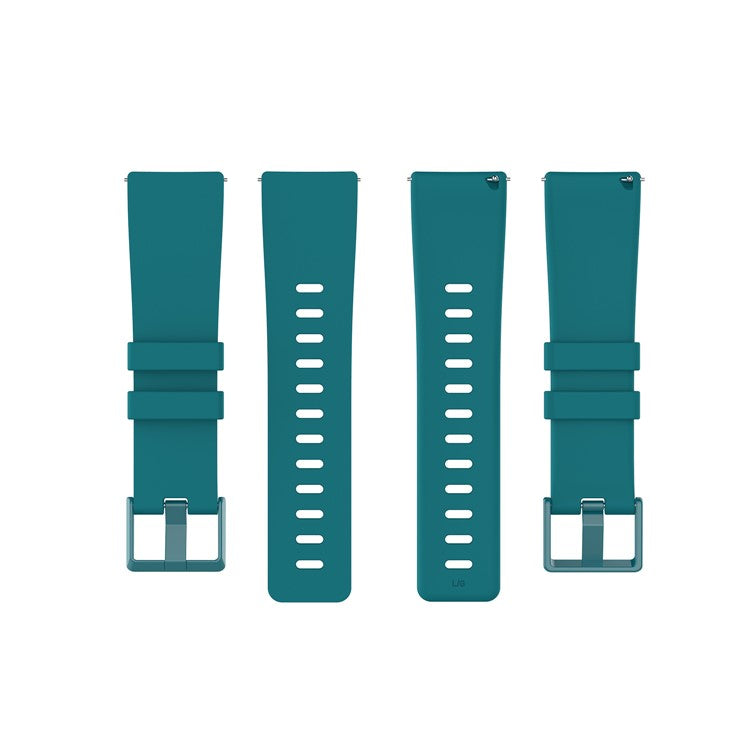 Silicone Watch Band Strap for Fitbit Versa 2/Versa Lite - Dark Green / Size: L
