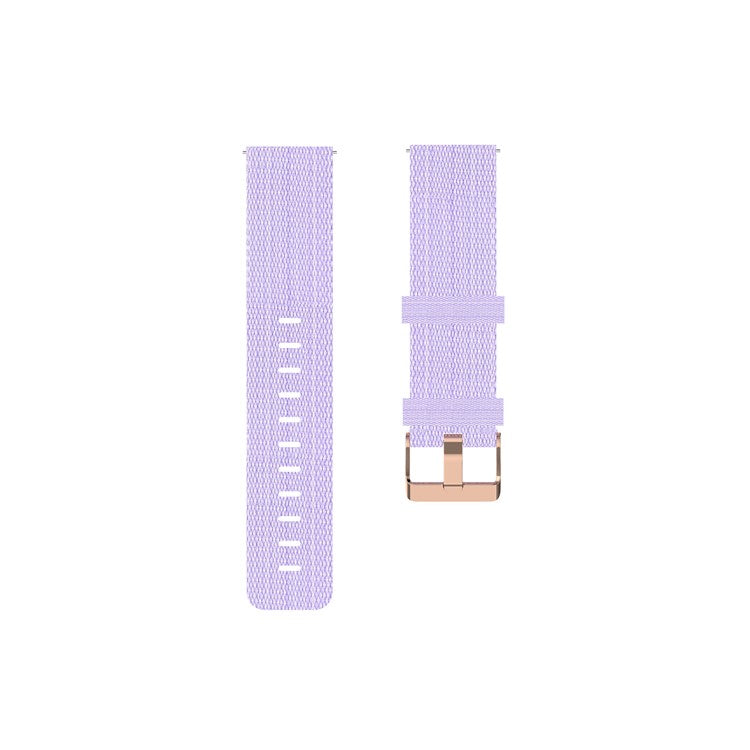Nylon Braided Watch Band for Fitbit Versa 2/Versa Lite/Versa Blaze, Adjustable Wrist Strap Replacement - Light Purple