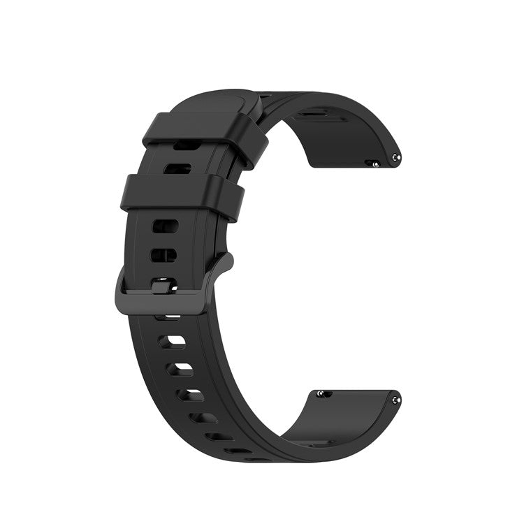 22mm Soft Watch Silicone Replacement Strap 22mm for Huami Amazfit GTR 47mm/Amazfit Pace - Black