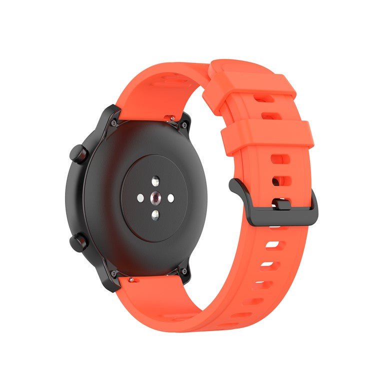 22mm Soft Watch Silicone Replacement Strap 22mm for Huami Amazfit GTR 47mm/Amazfit Pace - Vermilion