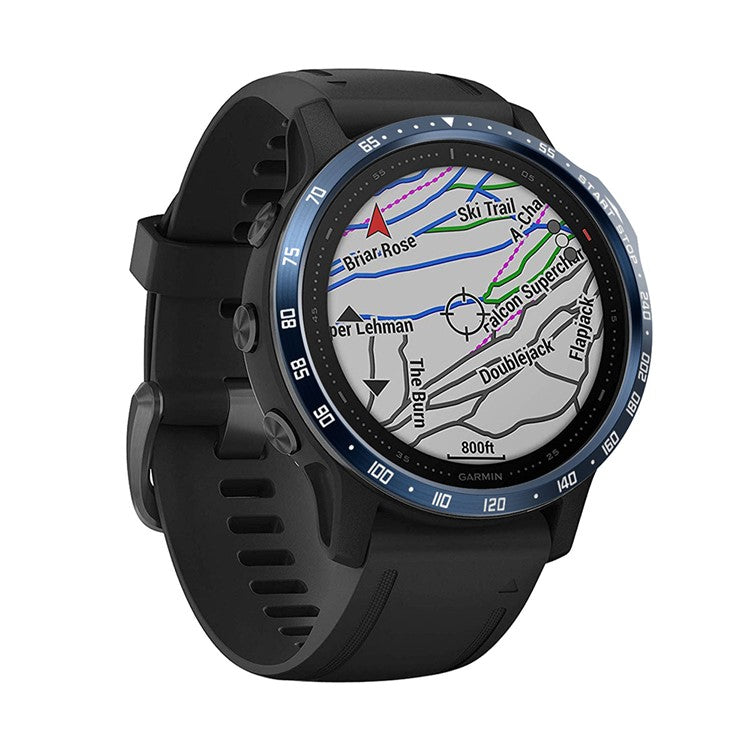 Numbers Pattern Stainless Steel Watch Bezel (Type A) for Garmin Fenix 6S/6s Pro/6s Sapphire - Blue/White