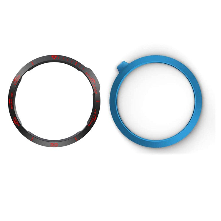 Stainless Steel Replacement Watch Bezel (Type B) for Garmin Fenix 6 / 6 Pro / 6 Sapphire - Black / Red