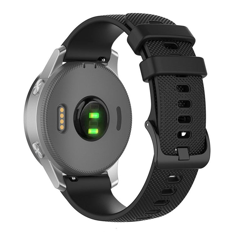 Soft Silicone Smart Watch Strap Replacement Strap 20mm for POLAR Ignite Smart Watch - Black