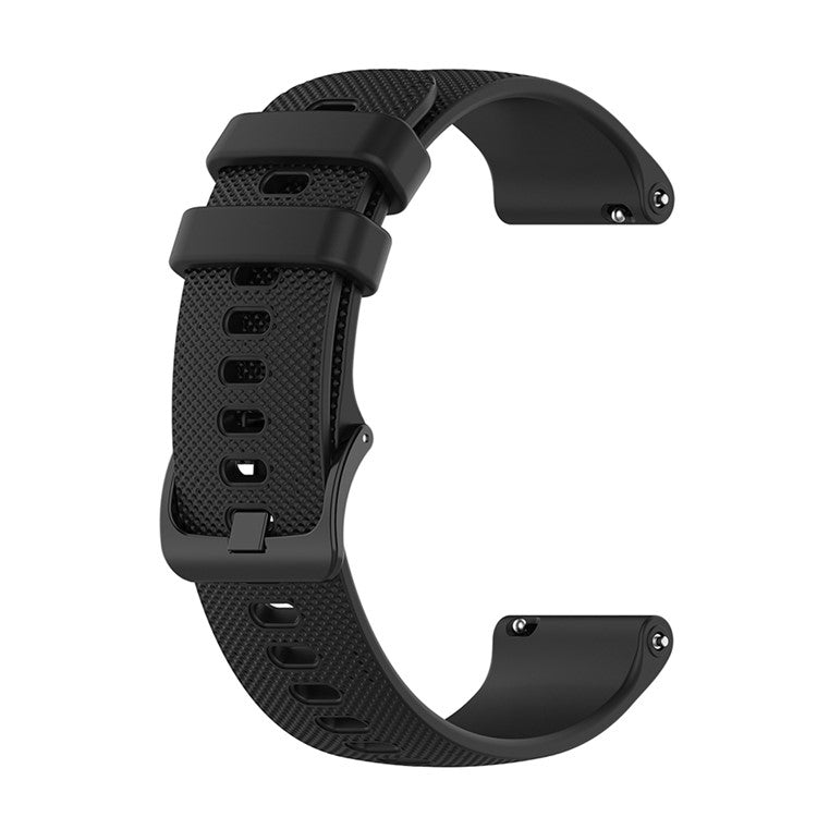 Soft Silicone Smart Watch Strap Replacement Strap 20mm for POLAR Ignite Smart Watch - Black